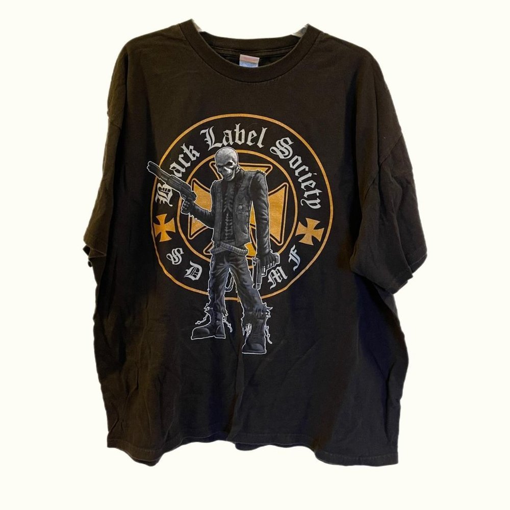 Vintage black label society band t shirt back hit